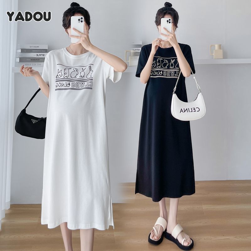YADOU Pregnant Women Dress, Long Dress, Loose plus Size Comfort ราคา 118 บาท*ส่งฟรี