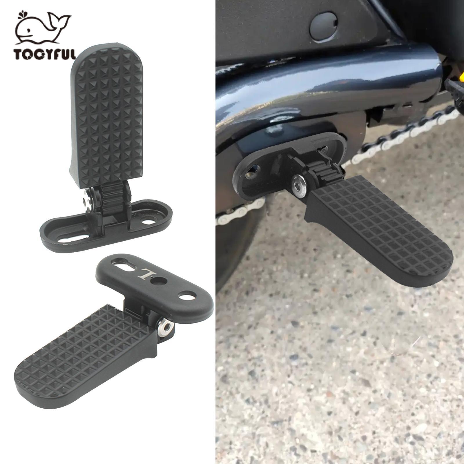 1 Pair Bicycle Folding Foot Rest – Rear Safety Footrest Pedals For