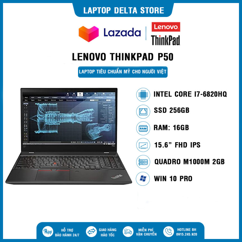 Bảng giá Laptop Cũ Lenovo ThinkPad P50 [ HÀNG US ZIN ĐẸP] i7-6820HQ| RAM 16GB| SSD 256GB| Quadro M1000M FHD| 15.6 FHD, Win 10 Bản quyền, Cam kết sản phẩm đúng mô tả, Chất lượng đảm bảo, Bảo hành đầy đủ, Hỗ trợ trọn đời Phong Vũ