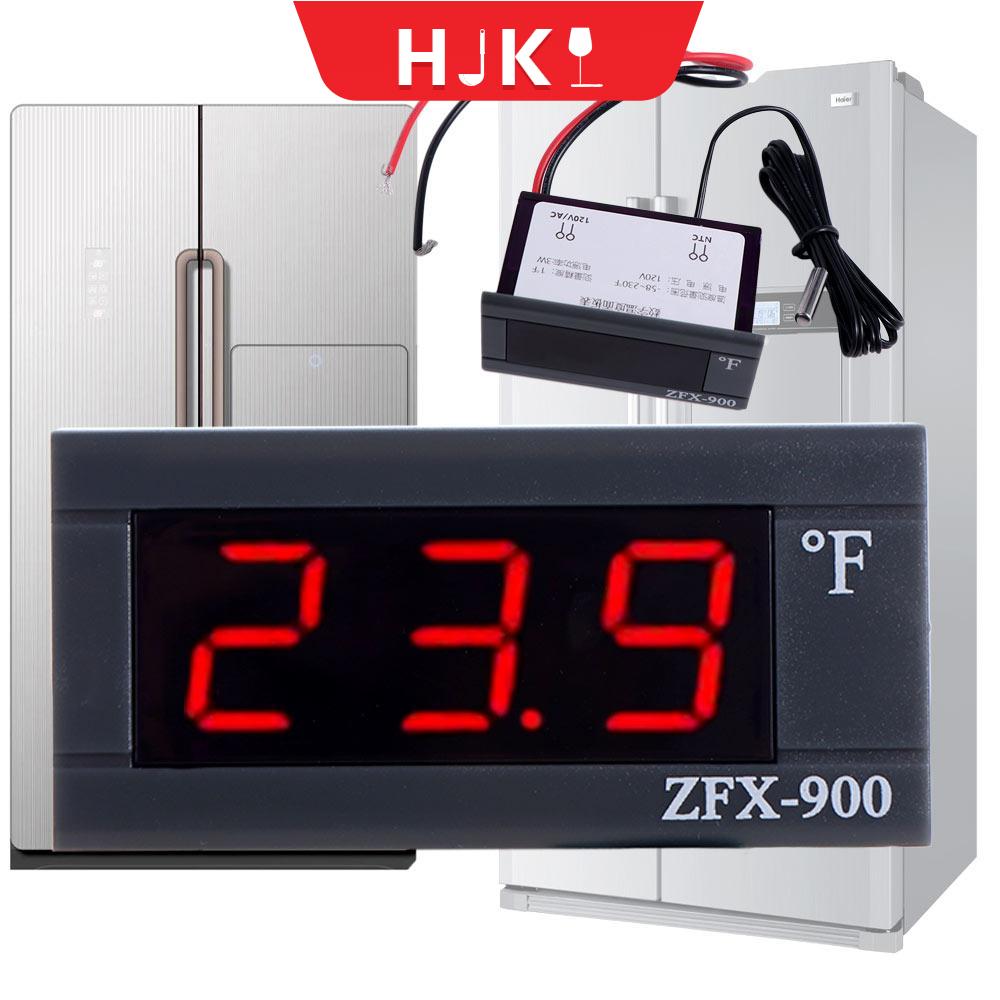 HJKL Thông minh Đồng hồ đo nhiệt độ nhúng Kỹ thuật số 220V Bảng hiển thị nhiệt độ Mini Bảng đồng hồ LED Bộ điều khiển nhiệt độ Cho tủ lạnh tủ đông tủ lạnh