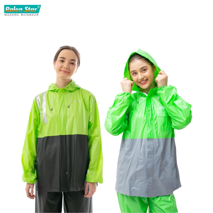 Jas Hujan Setelan Basic Duo Modis PVC Anti Rembes Unisex - Ralenstar 69114 Harga 39,900 rupiah*Gratis Ongkir