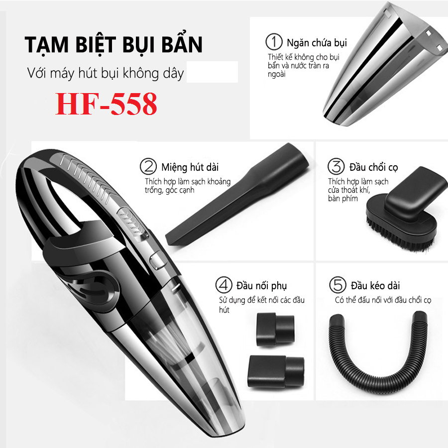 Máy Hút Bụi Cầm Tay Không Dây FH-558 và Máy Hút Bụi Không Dây 107. LKP