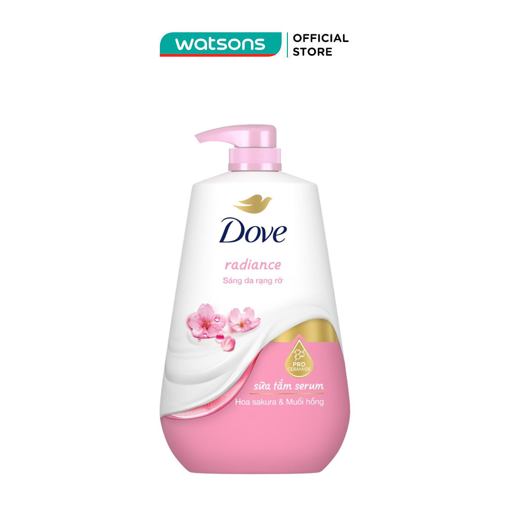 Sữa Tắm Serum Dove Hoa Sakura  Muối Hồng Radiance 900g