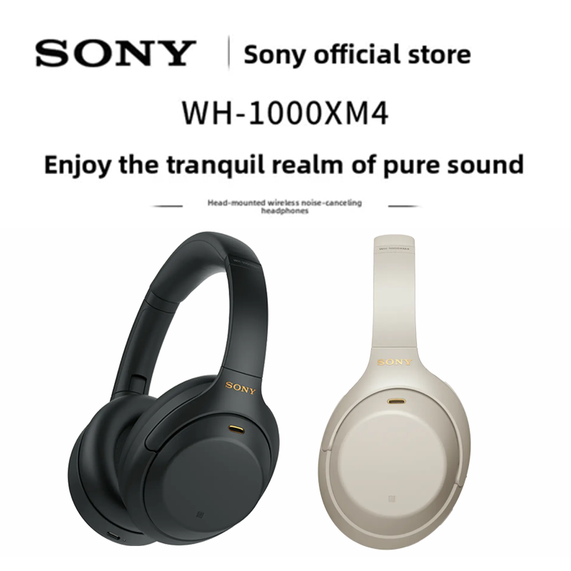 🎧 Cod 🎧 Sony Wh-1000Xm4 Wireless Headphones with Noise Canceling System Bluetooth Headphones - Genuine