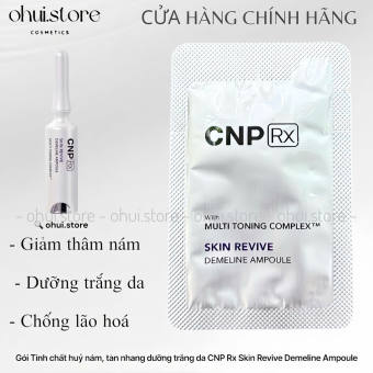 Combo 10 Gói Tinh Chất Trắng Da CNP Rx Skin Revive Demeline Ampoule 10ml - Mờ Thâm Nám, Dưỡng Sáng Da, Phục Hồi Da