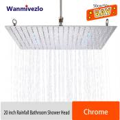 Ultra-thin 20 inch Chrome Rainfall Shower Head by 