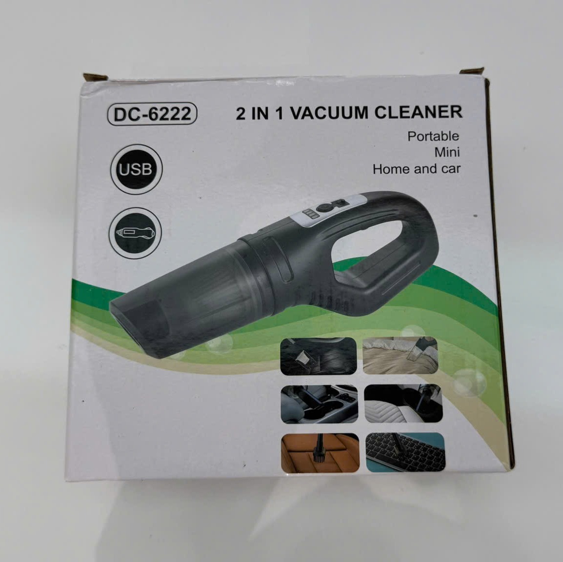 Máy hút bụi cầm tay mini, sạc pin hút sạch bụi bẩn, các lông chó mèo, làm sạch nội thất DC-6222
