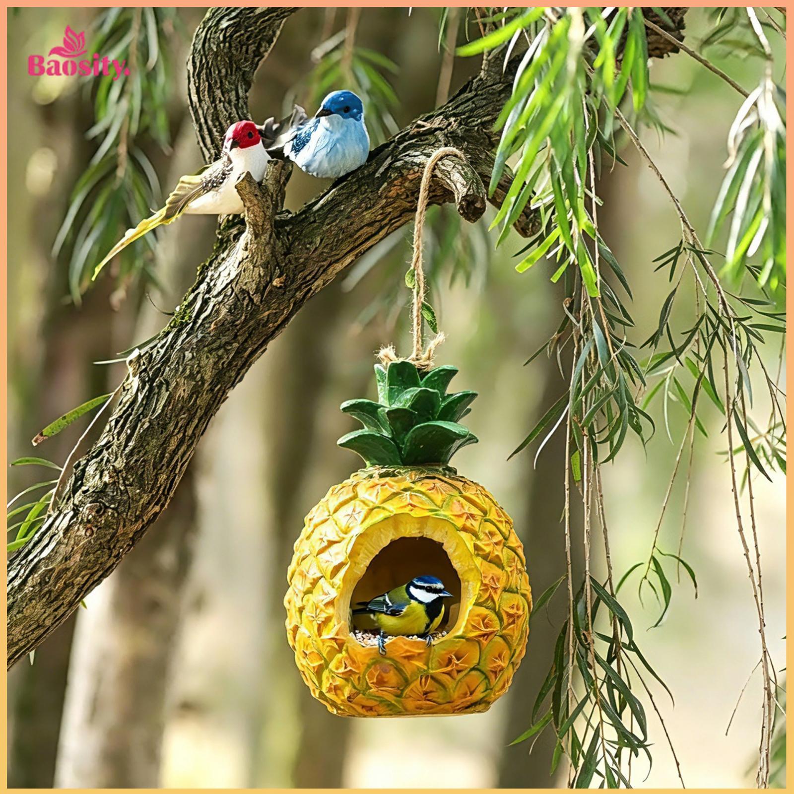 Bird House Gift Outside Yellow Swallow Finch with Opening Resin Throstle Outdoor Balcony Garden Accessories Hanging Ornament ราคา 12,884 บาท*ส่งฟรี