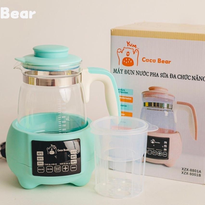 Bình Đun Nước Pha Sữa Coco Bear - Ấm Đun Nước Khử Clo Giữ Nhiệt - Bảo Hành 18 Tháng