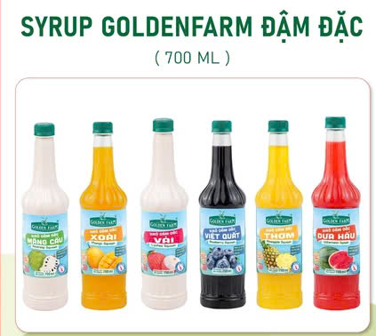 Siro golden Farm đậm đặc - 700ml