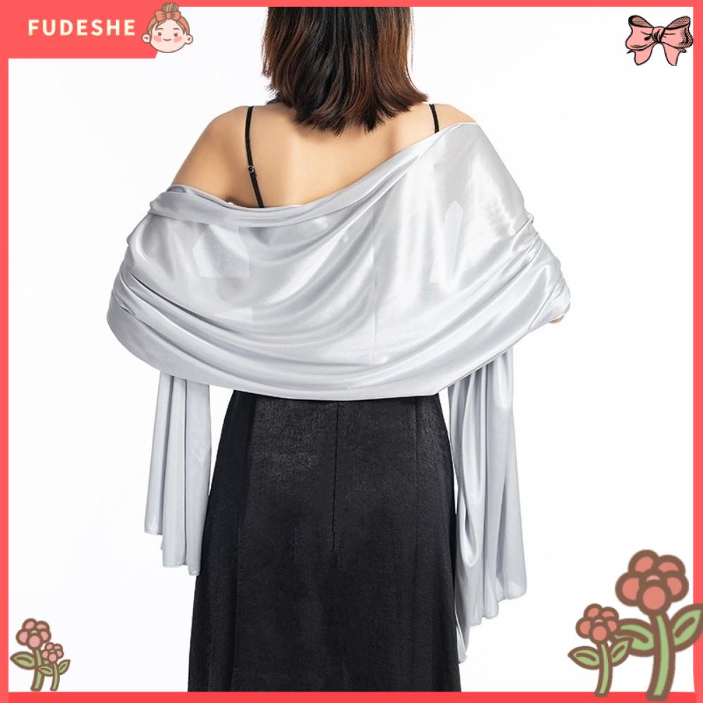 FUDESHE Mềm mại Khăn choàng nữ Bánh cuốn Áo choàng dự tiệc Phụ kiện thời trang Khăn trang trí Đám cưới