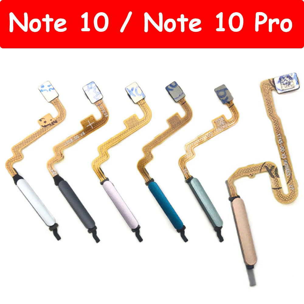 Ban Đầu Đối Với Redmi Lưu Ý 10 Pro 10 11S 5G Home Nút Điện Vân Tay Cảm Ứng ID Cảm Biến Flex Cable Ribbon Thay Thế Phần