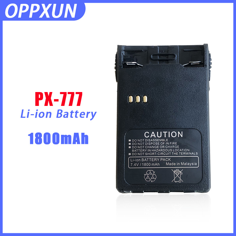 【Must-Have Accessories】 PX-777 Li-ion Model -72L 1800mA Extra Replacement for PX777 Twoi Way Radios VEV3288S Electroplax
