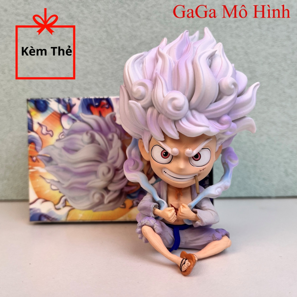 Mô hình Luffy Gear 5 Nika 12cm siêu nét - nhân vật one piece - GaGaMoHinh (Kèm Thẻ)