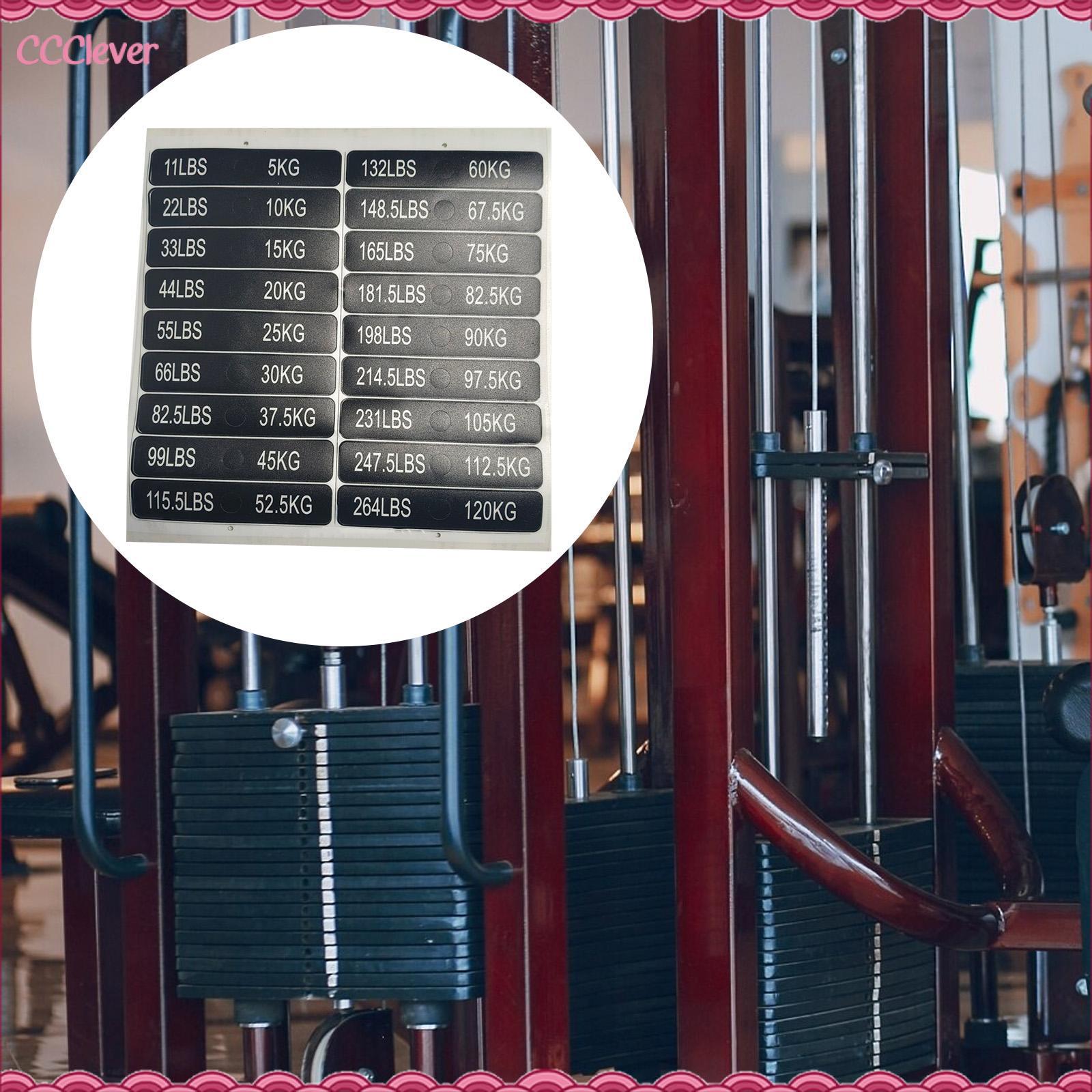 CCClever Trọng Lượng Stack Nhãn thiết bị tập thể dục Dán Tấm Trọng Lượng Dán Cho Tập Luyện Làm Việc Các Phụ Kiện Phòng Tập Thể Dục Trọng Lượng Nhận Dạng