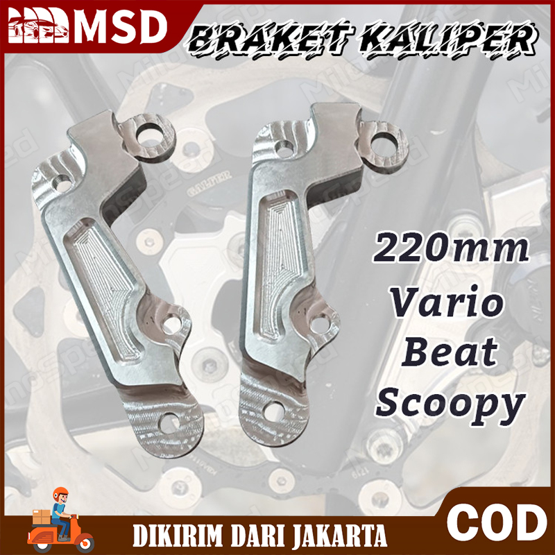 Braket Kaliper Vario Beat Scoopy 1P 220mm/260mm FULL CNC Harga 54,600 rupiah*Gratis Ongkir