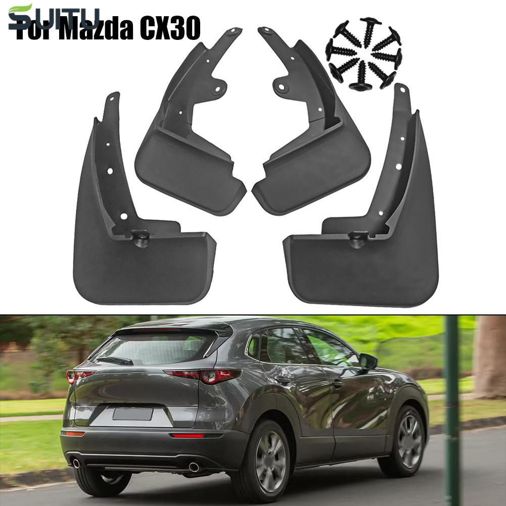 automalls 4 Pieces Mudflaps for Mazda CX30 2020 2023 Wheel Mudguards ABS Fenders 【NEW】 ราคา 1,143 บาท*ส่งฟรี