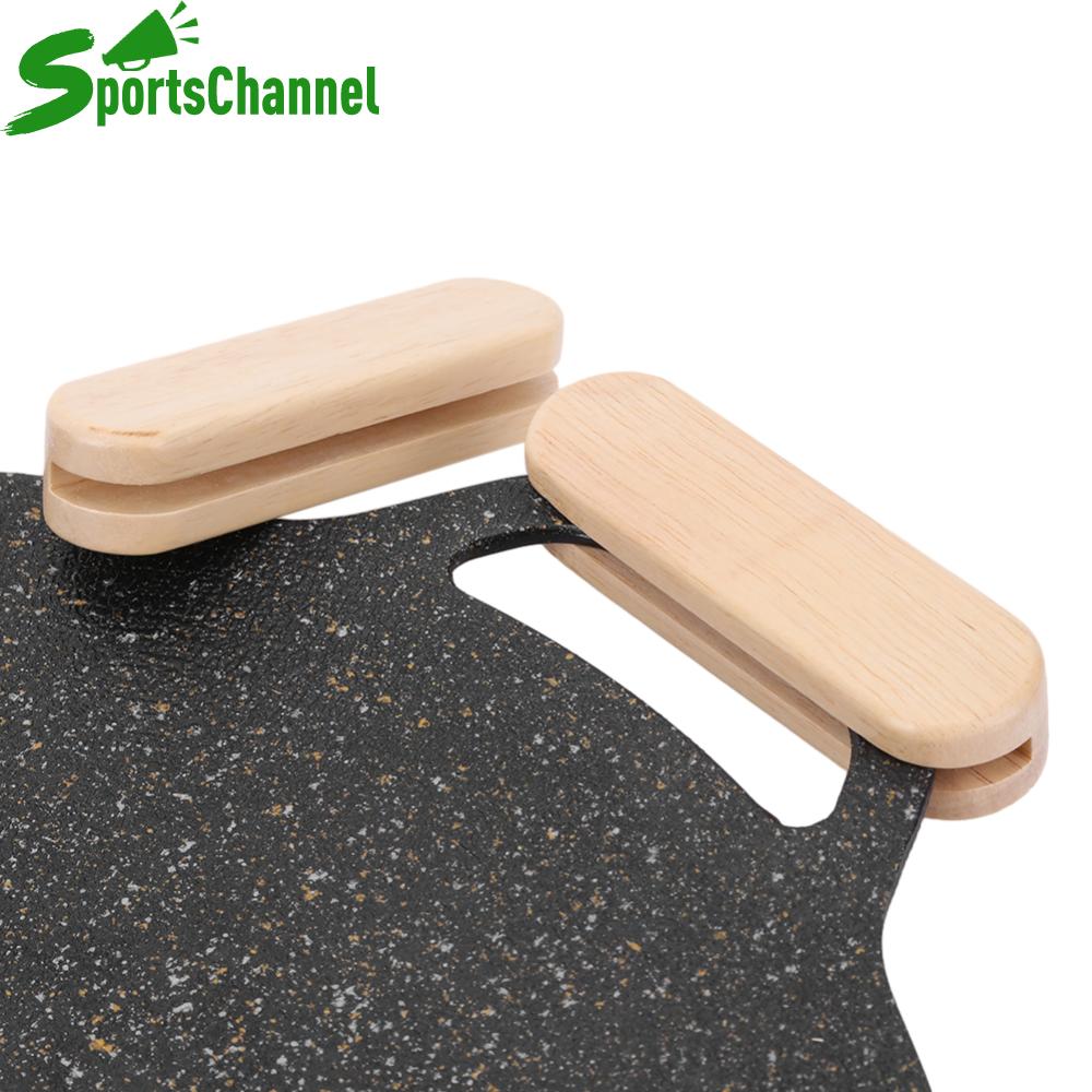 Gỗ đặc Pan Cách Điện Grip Chịu Nhiệt 2Pcs Chảo nướng Cách Điện Grip Cho Đồ Nấu Nướng Chảo sauteing Chảo nướng