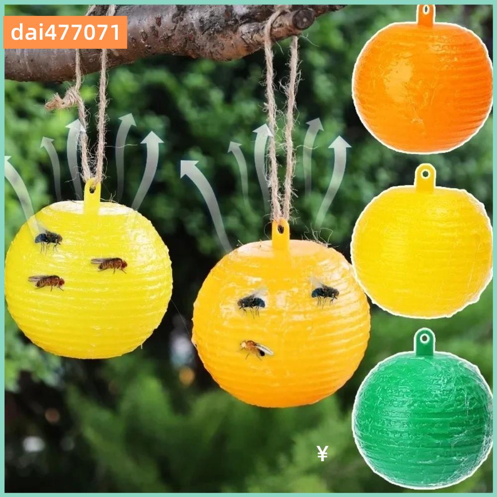 DAI477071 กาวเหนียว ลูกบอลดักจับแมลงวันแบบแขวน ลูกบอลขนาด 8 ซม. ติดทนนาน เครื่องดักจับแมลงวัน ทนทาน นำกลับมาใช้ใหม่ได้ กับดักแมลงวันแบบเหนียว สวนผลไม้ ราคา 38 บาท*ส่งฟรี