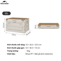 Thùng nhựa đựng đồ cắm trại xếp gọn kèm mặt giả gỗ NatureHike CNK2450XB020