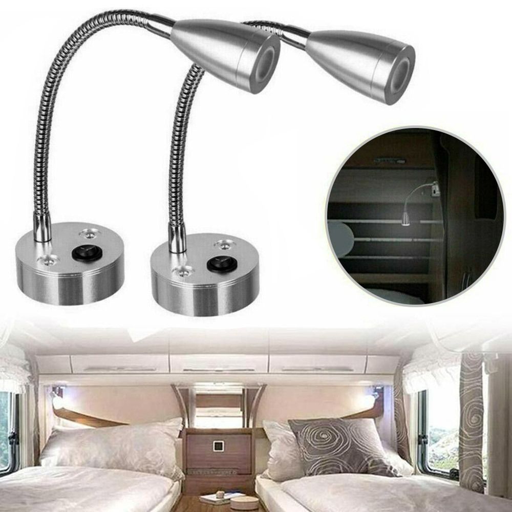 Longk Motorhome cắm trại Caravan treo tường Spotlight ống Led Đèn tường Chiếu Sáng Đèn đọc sách báo