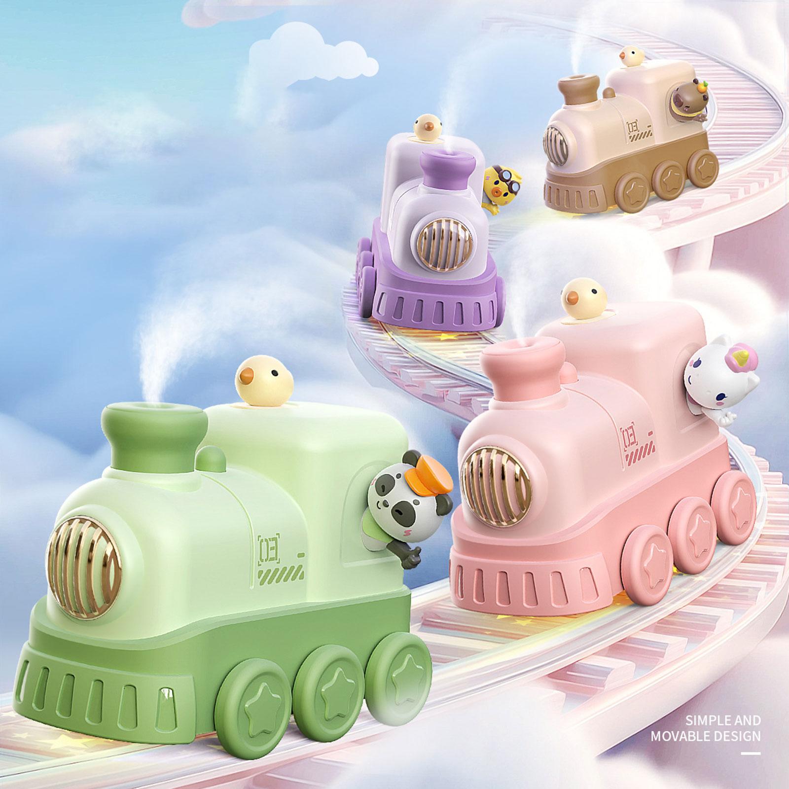 Miracle Shining Train tạo độ ẩm đa chức năng dễ thương hẹn giờ trang trí nhà dung tích lớn với đèn ban đêm