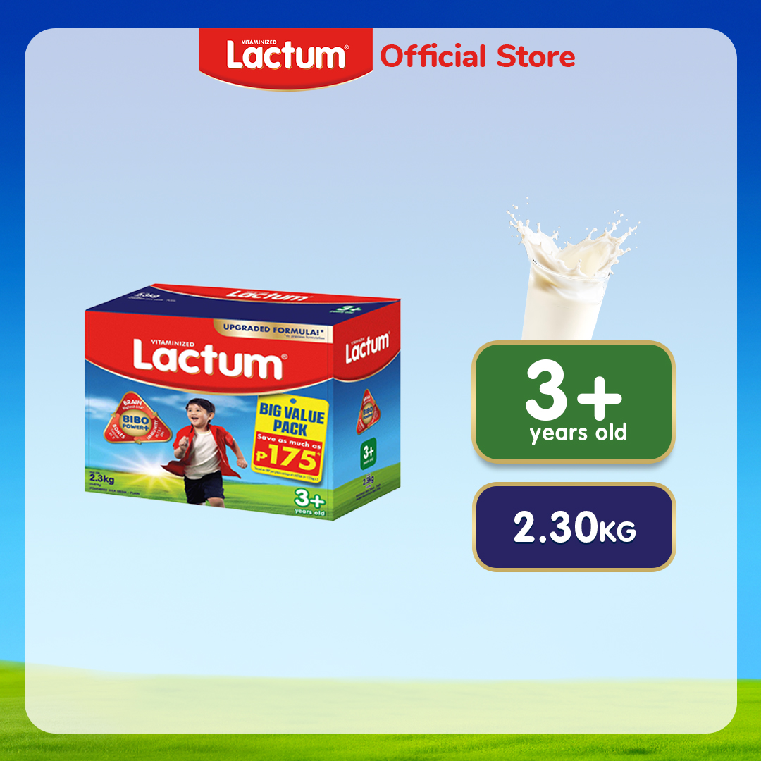 Lactum 3+ Plain Powdered Milk Supplement Drink for Children 3+ Years Old 2.3kg