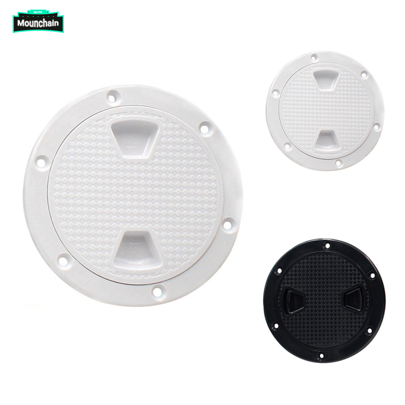 Non-Slip Inspection Hatches 4" Round O-ring Sealed Deck Plates Detachable Cover Screw Out Access Hatch Cover For Kayak, Yacht, Marine Accessories ราคา 166 บาท*ส่งฟรี