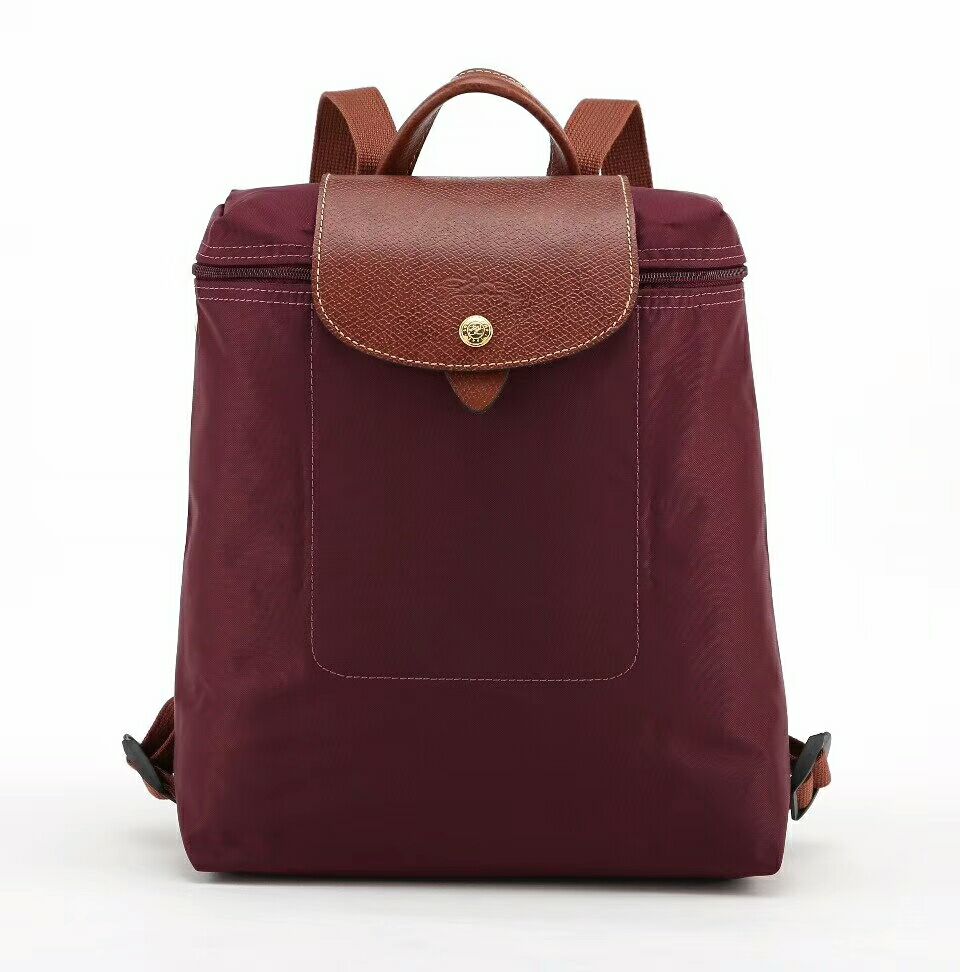 100% Authentic longchamp le pliage club Waterproof nylon shoulder bag Dumpling Bag Backpack women handbag fashion handbag L1699089009 - Wine red color ราคา 1,280 บาท*ส่งฟรี