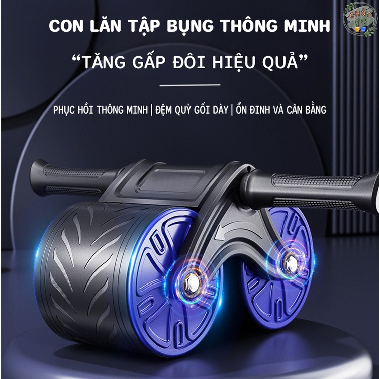 Thanh Lý ️ Con Lăn Trợ Lực Tập Bụng Thế Hệ Mới 2 Bánh HIFIT Cao Cấp Tặng Miếng Lót Chân