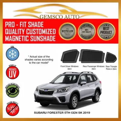 Subaru Forester 5th Gen SK 2019-2021 ( 6 / 7pcs ) Car Magnetic Sunshade / Boot Tray