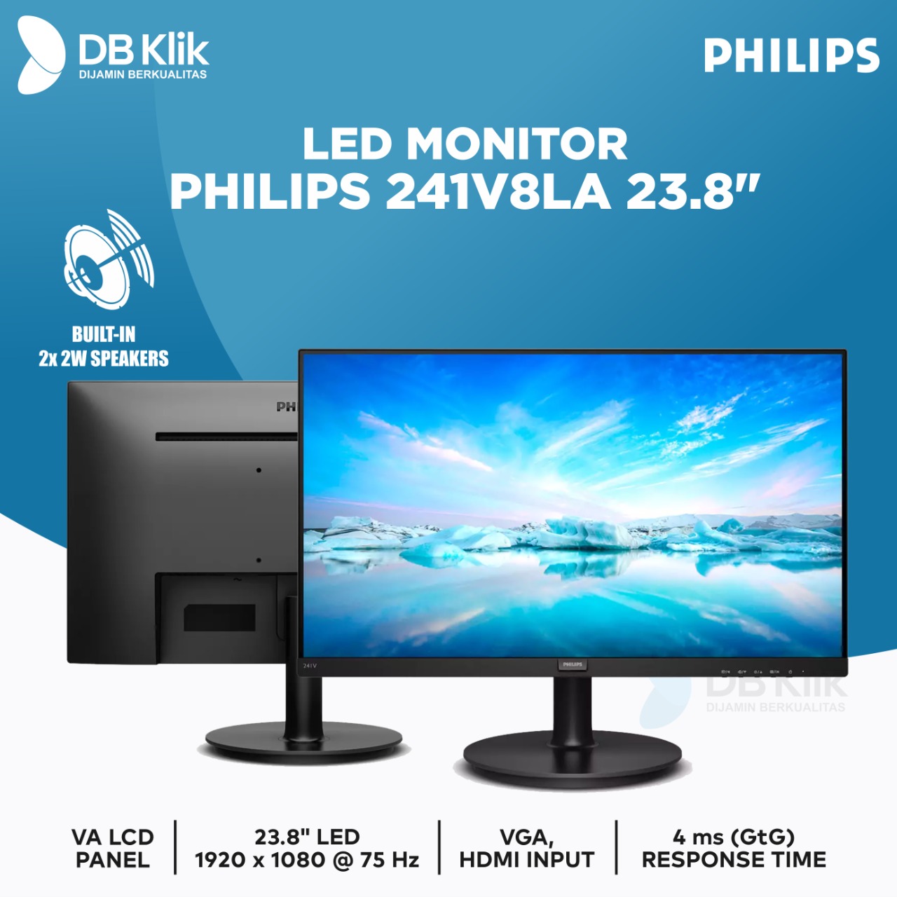 Monitor LED Philips 20 Inch Bekas bagus Mulus Normal No Minus Harga Murah  di Solo - TribunJualBeli.com