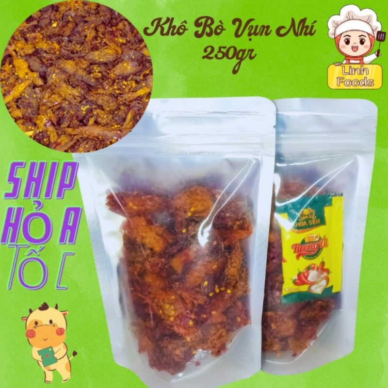 Khô bò vụn nhí - khô bò mềm vụn nhí 250gr