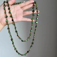 HOBBYIN Đầy màu sắc và xanh lá Dây chuyền cổ Vỏ hạt Bohemian Dây chuyền dài Thời trang Cổ điển Dây chuyền hai lớp Phụ nữ Cô gái