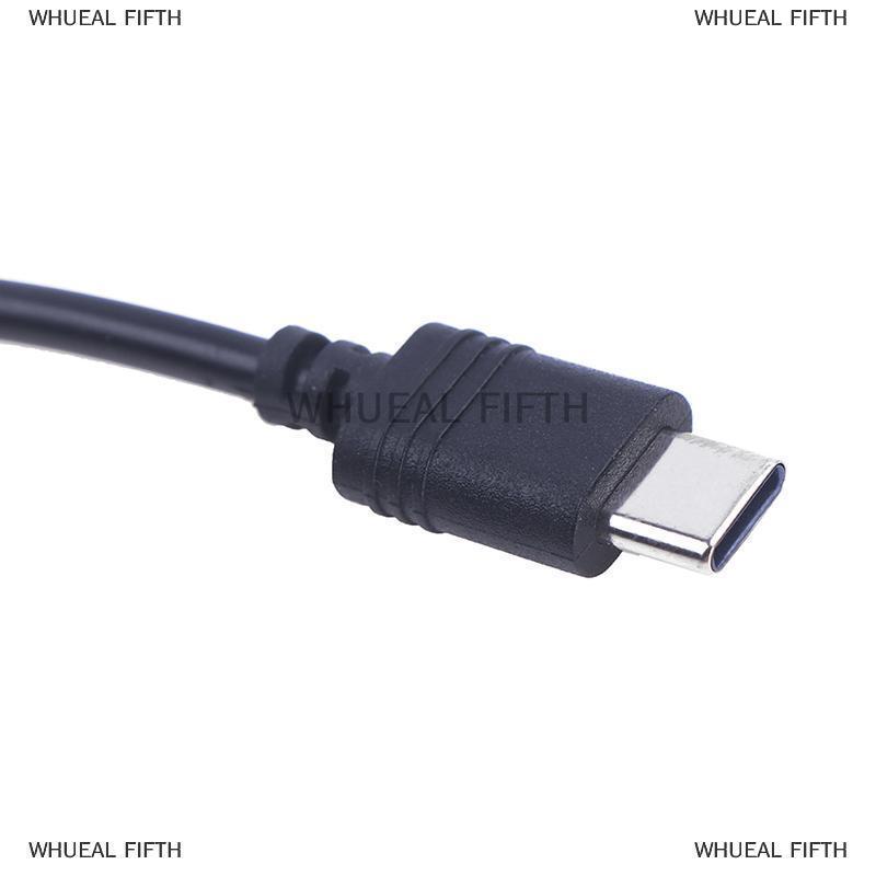 WHUEAL5 DC Type-c Female To 5.5x2.1 Female Cables 5521 Power Jack DC Power Conector 5.5x2.1 Adapter 