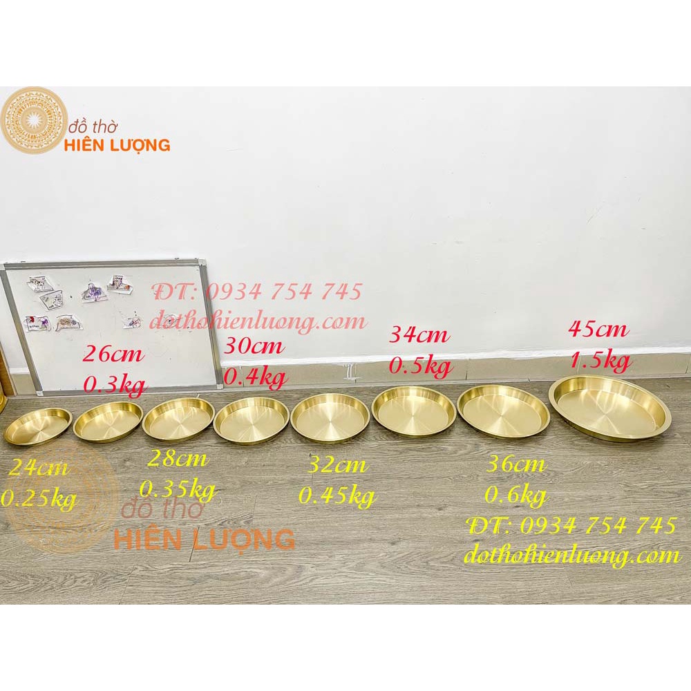 Church flat bottom fruit solid brass dish (1 pc rack)
