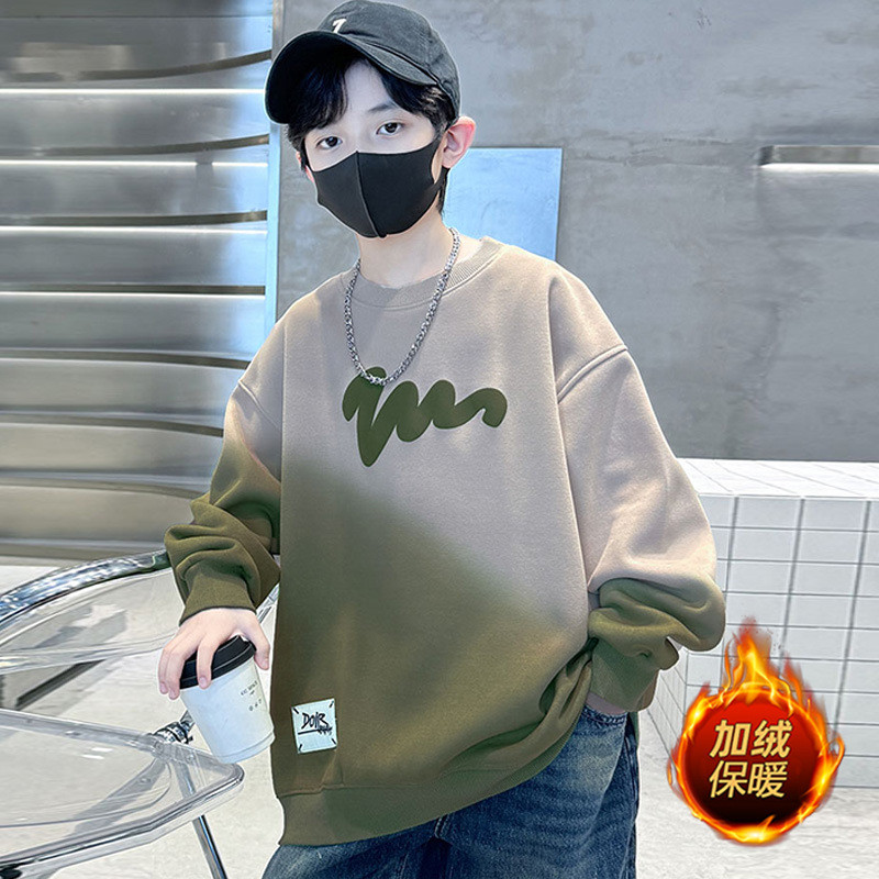 Áo Hoodie Trẻ Em Gxfkc11634-Mẫu Mỏng Màu Xám-120Cm