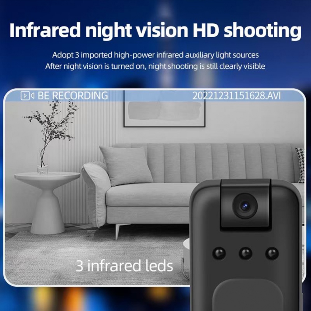 กล้องขนาดเล็ก HD 1080P,รองรับท่าเรือกลางคืน,การเชื่อมต่อ WiFi และสีชมพู ราคา 213 บาท*ส่งฟรี