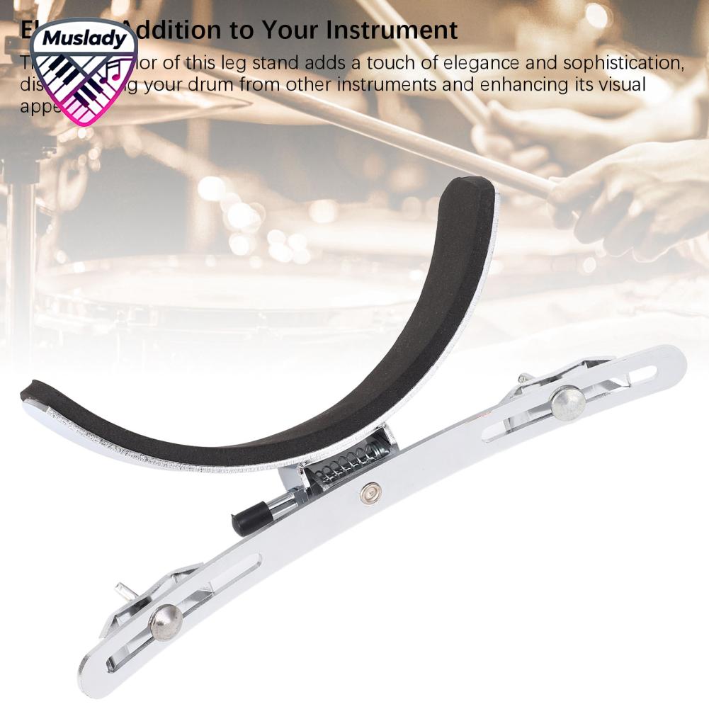 Muslady Marching Drum Leg Holder สแตนเลสแบบพกพา Marching Drum Leg Rest ฟองน้ำ Padding สำหรับผู้เริ่มต้นมืออาชีพ ราคา 688 บาท*ส่งฟรี