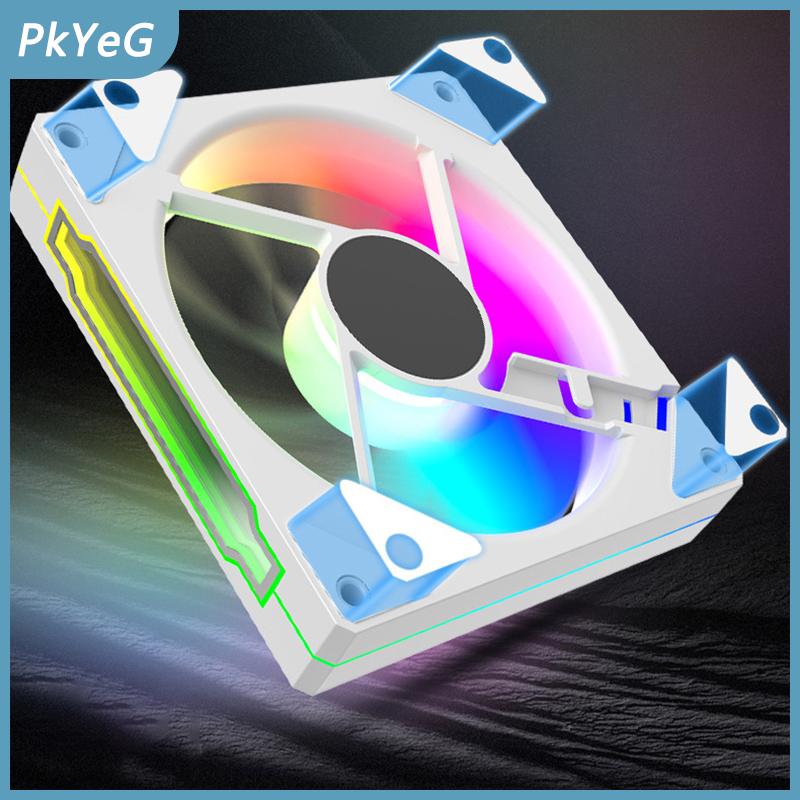 PkYeG 12cm argb máy tính trường hợp câm người hâm mộ PC tháp im lặng làm mát không khí PWM 4pin tốc độ cao 1600 PWM DC12V hiệu ứng gương Hệ thống làm mát Giá 82,085 Đồng*Miễn phí vận chuyển