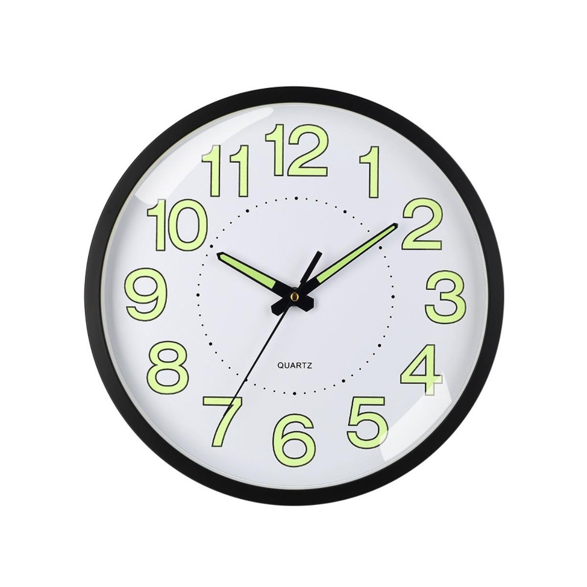 Đồng Hồ Treo Tường 12 Inch 30cm Phát Sáng Trong Bóng Tối Kim Loại Chống Ồn Đồng Hồ Quartz Đơn Giản Phong Cách Sáng Tạo Dùng Cho Phòng Ngủ Và Phòng Khách Thiết Kế Hiện Đại Dễ Đọc Giờ