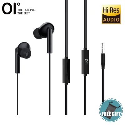 【New】OI J7 Earphone Gaming In Ear Headphone Headset Wired Earphones Noise Cancelling HIFI SOUND with HD Microphone-Black