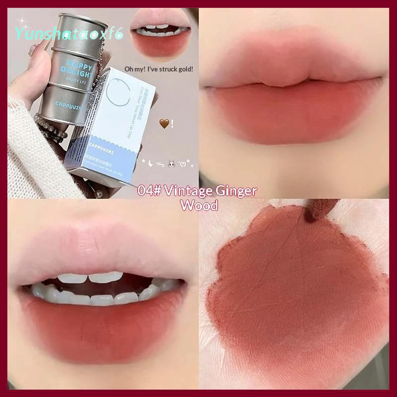 yunshataoxf Cappuvini Son Mousse Nhung Ống Kim Loại – Son Dạng Lỏng Màu Nude Lì Không Khô Ráp, Bám Màu Lâu, Giá Phải Chăng, Tạo Vệt Nhung Trên Môi - 6