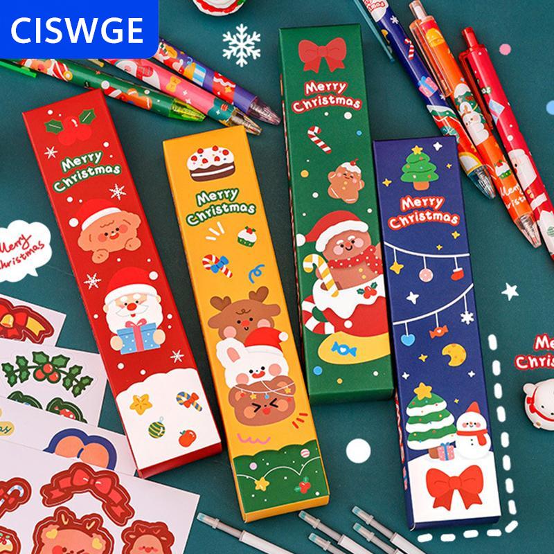 [COD] CISWGE 1 hộp văn phòng phẩm giáng sinh năm trong một bộ quà tặng bất ngờ năm mới mẫu giáo văn phòng lễ hội Tiệc sinh viên Quà Tặng