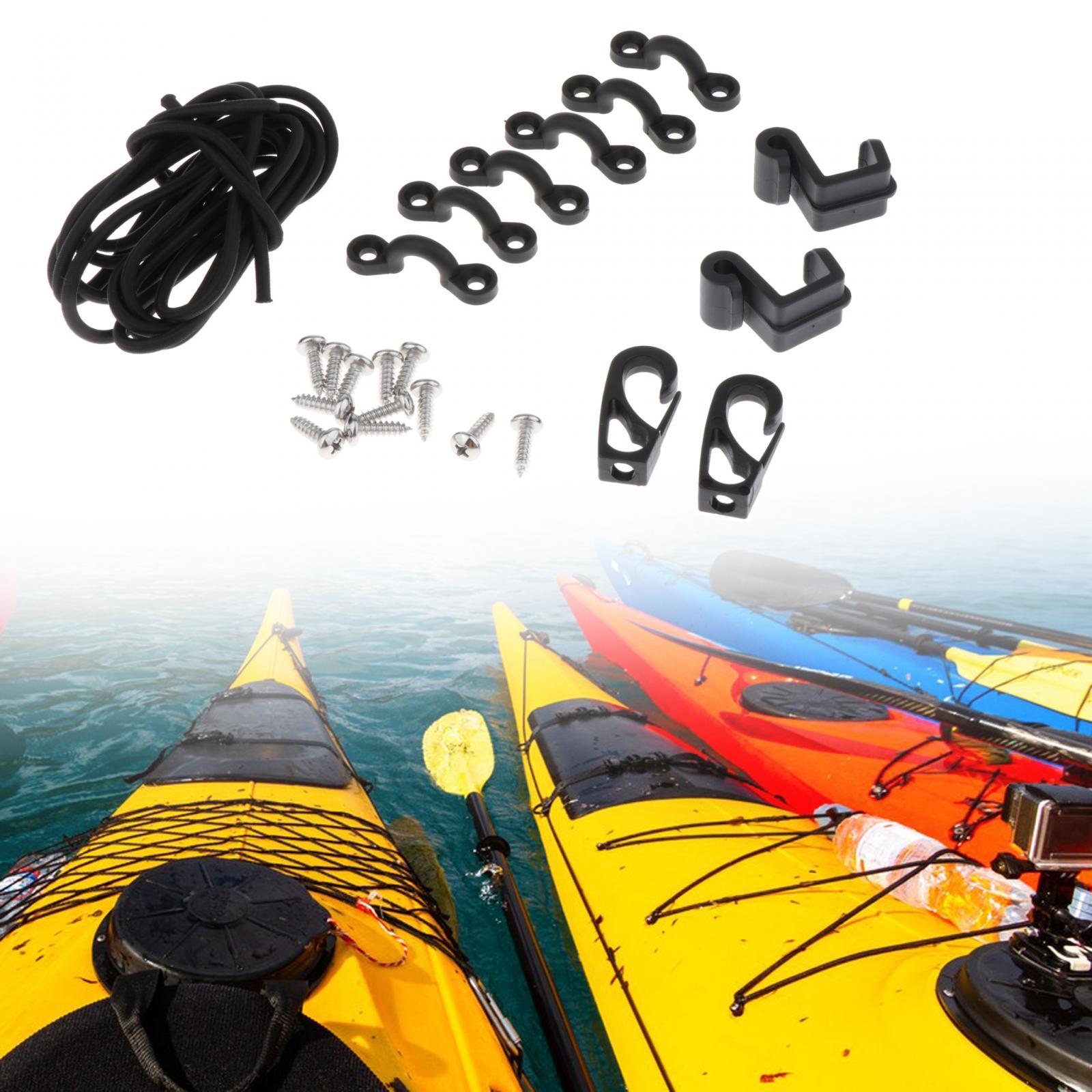 Deck Rigging Set Accessory Fishing Storage Bungee Set with Bungee Cord Hooks