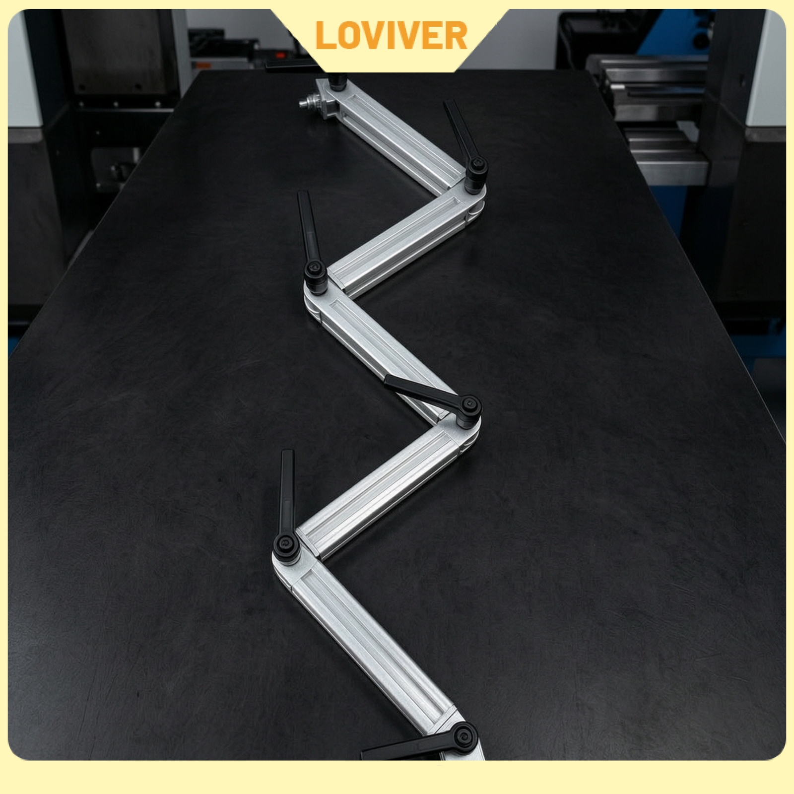 LOVIVER 5 Pieces Lockable Adjustable Bracket with Locking Lever Extruded Connector Arm Heavy-Duty Articulated Hinge Joint for Builders, Hobbyists, Modular Frames, Prototyping, Workshops ราคา 10,865 บาท*ส่งฟรี