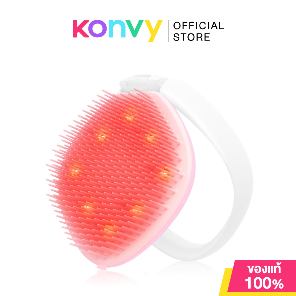 FOREO Flip Play Red Light Hairbrush Tickle Me Pink 1pc แปรงหวีผมแสง LED ฟอริโอ้ เพื่อผมที่แข็งแรง ดูสุขภาพดี ราคา 1,521 บาท*ส่งฟรี