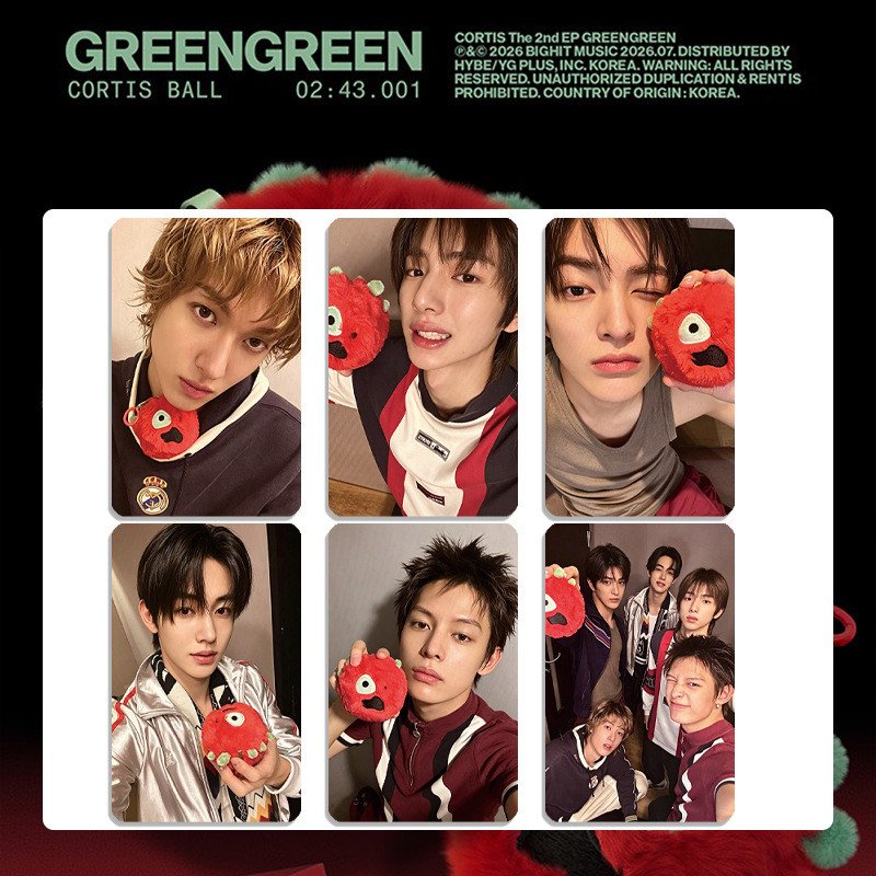 Thẻ Mini CORTIS GREENGREEN Idol Kpop Thẻ Pop-up Bưu thiếp Thẻ sưu tầm