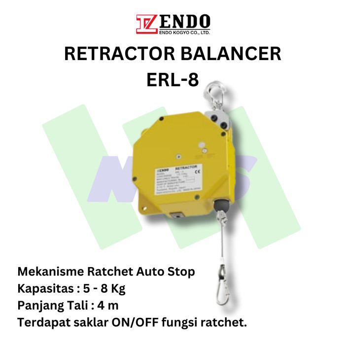 PROMO- SPRING BALANCER ENDO RETRACTOR ERL-8 KAPASITAS 5 - 8KG - MINAMIA SHOP Harga 6,830,000 rupiah*Gratis Ongkir