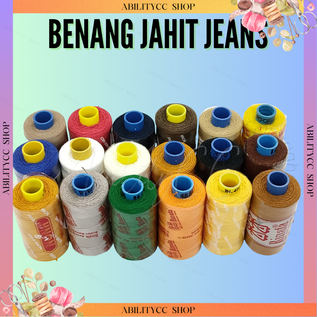 Jeans thread/ Denim thread/ Benang jeans 200meter
